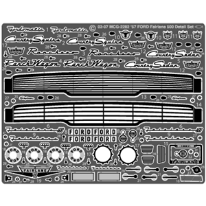 1957 Ford Fairlane Photo-Etch Detail Set for AMT and Revell kits