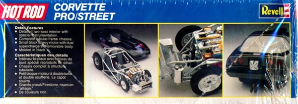 Revell 1/25 scale 62 Corvette Resin Cast Pro Street Chassis 